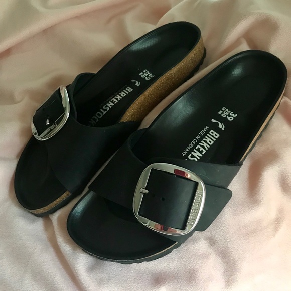 birkenstock madrid big buckle black 39